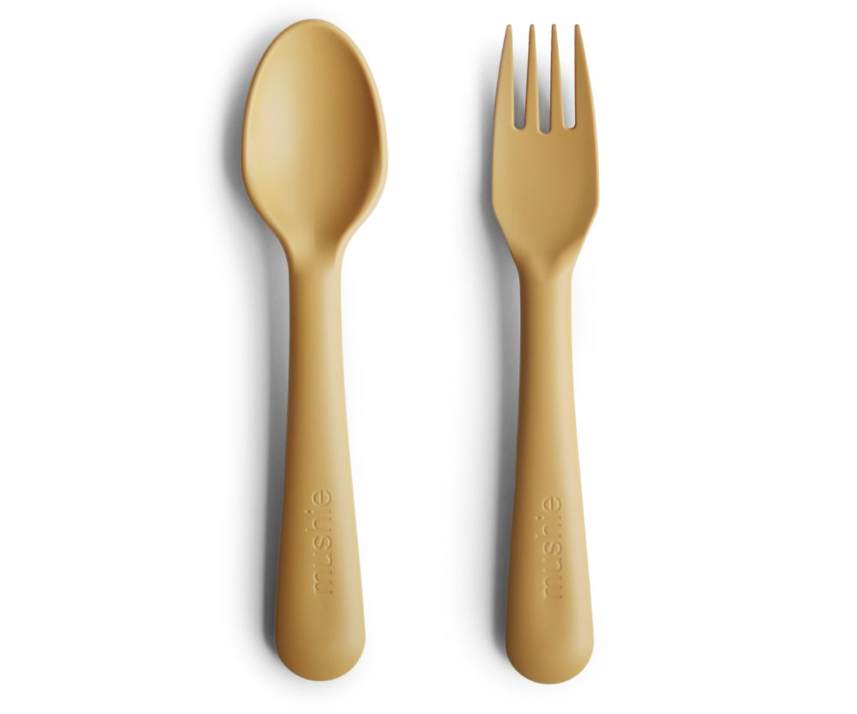 Mushie - Mustard Cutlery Set